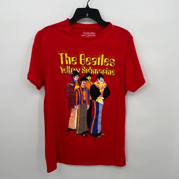 The Beatles Other - The Beatles Yellow Submarine Men's Red Graphic T-Shirt Size Medium